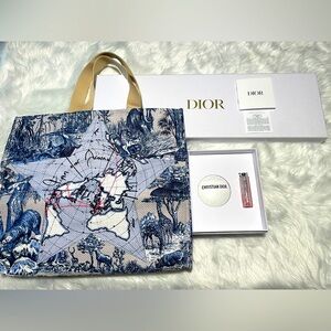 Authentic Dior Around the World Tote Gift Set NIB Exclusive- FREE SHIPPING!!